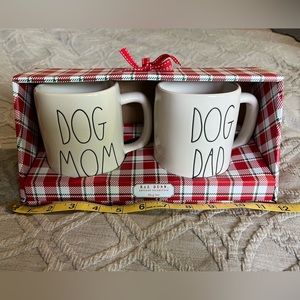 Rae Dunn Dog Mom and Dad Mug Set